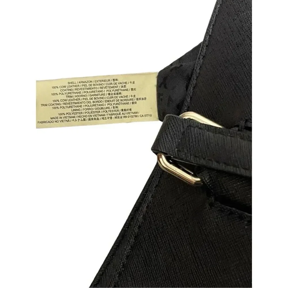 Kate Spade Black Leather Zip Tote